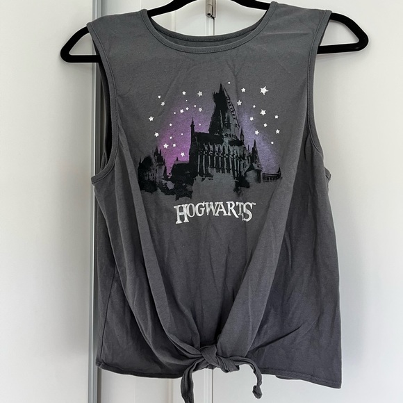Warner Bros. Tops - Harry Potter Hogwarts Tie-Front Tank Top from hot topic - Womens size L